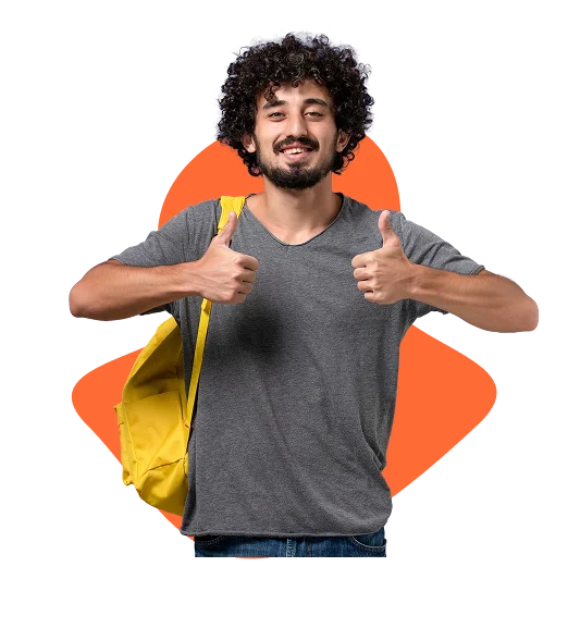 Imagen de estudiante formulario de contacto